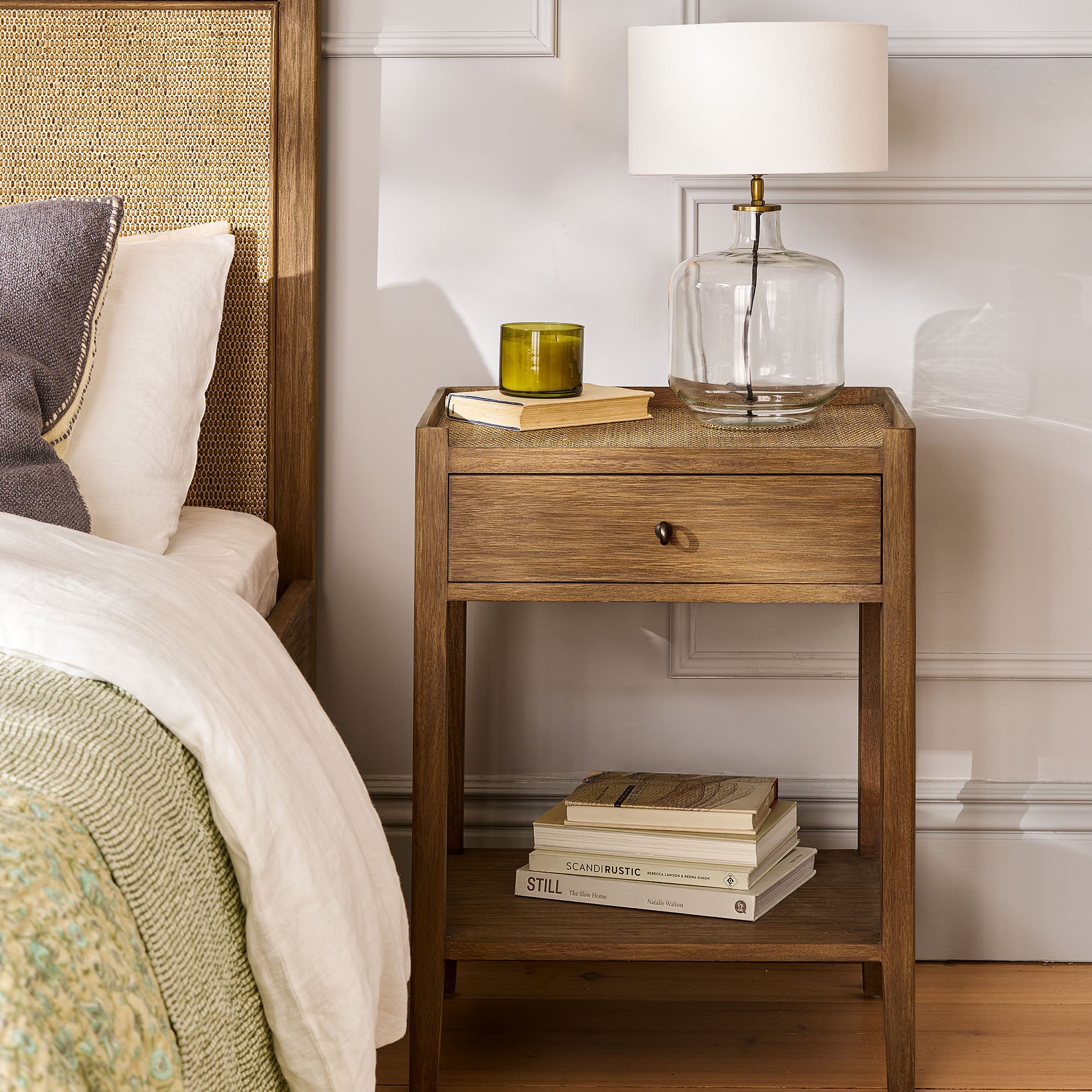 Chesterton Side Table With Drawer - Natural