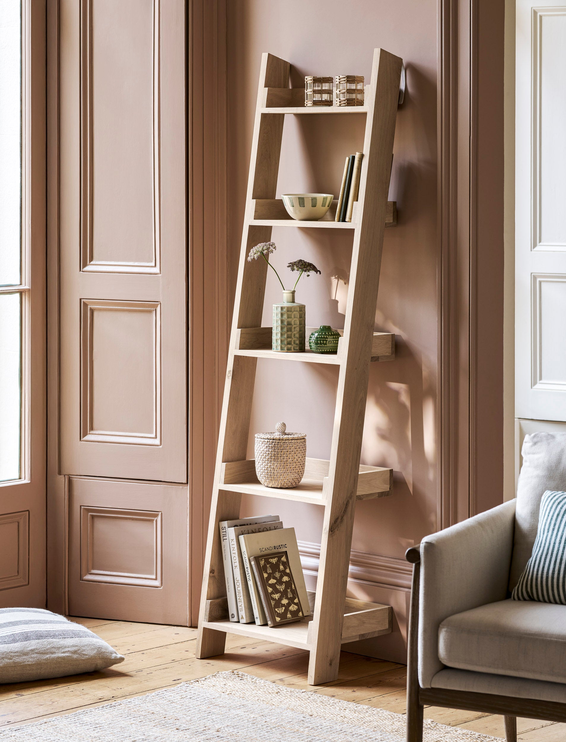 Hambledon Shelf Ladder 5 Tier - Natural