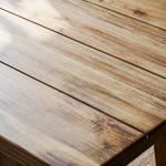Chilford Solid Table & Bench Set - Acacia Wood, Natural, Small Dining Tables Garden Trading