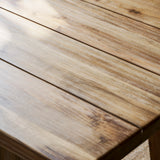 Chilford Solid Table & Bench Set - Acacia Wood, Natural, Small Dining Tables Garden Trading