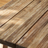 Chilford Solid Table & Bench Set - Acacia Wood, Natural, Small Dining Tables Garden Trading