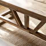Chilford Solid Table & Bench Set - Acacia Wood, Natural, Small Dining Tables Garden Trading