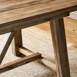 Chilford Solid Table & Bench Set - Acacia Wood, Natural, Small Dining Tables Garden Trading
