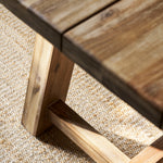 Chilford Solid Table & Bench Set - Acacia Wood, Natural, Small Dining Tables Garden Trading
