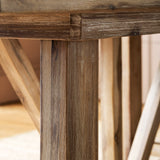 Chilford Solid Table & Bench Set - Acacia Wood, Natural, Small Dining Tables Garden Trading
