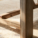 Chilford Solid Table & Bench Set - Acacia Wood, Natural, Small Dining Tables Garden Trading