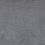 A close up photograph showing our stone grey velvet sample.