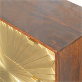 Sunrise Chest of 3 Drawers - Gold/Chestnut