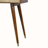 Sunrise Writing Desk - Gold/Chestnut