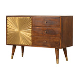 Sunrise Sideboard - Gold/Chestnut