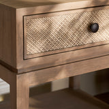 Widcombe Side Table With Drawer - Bayur Wood, Natural