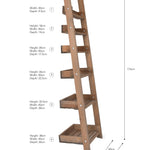 Aldsworth Shelf Ladder Wide, Small - Natural Shelves & Bookcases - Bokel Home