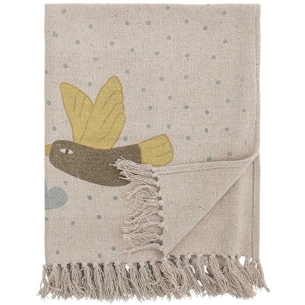 Alois Recycled Cotton Throw Throws - Bokel Home