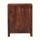 Arellano 3 Drawer Bedside Table - California Walnut Bedside Tables - Bokel Home