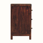 Arellano 3 Drawer Bedside Table - California Walnut Bedside Tables - Bokel Home
