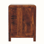 Arellano 3 Drawer Bedside Table - Chestnut Bedside Tables - Bokel Home