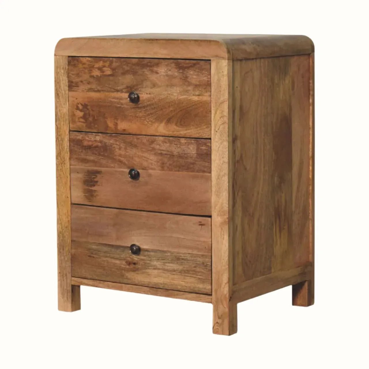 Arellano 3 Drawer Bedside Table - Natural Bedside Tables - Bokel Home