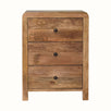 Arellano 3 Drawer Bedside Table - Natural Bedside Tables - Bokel Home