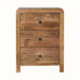 Arellano 3 Drawer Bedside Table - Natural Bedside Tables - Bokel Home