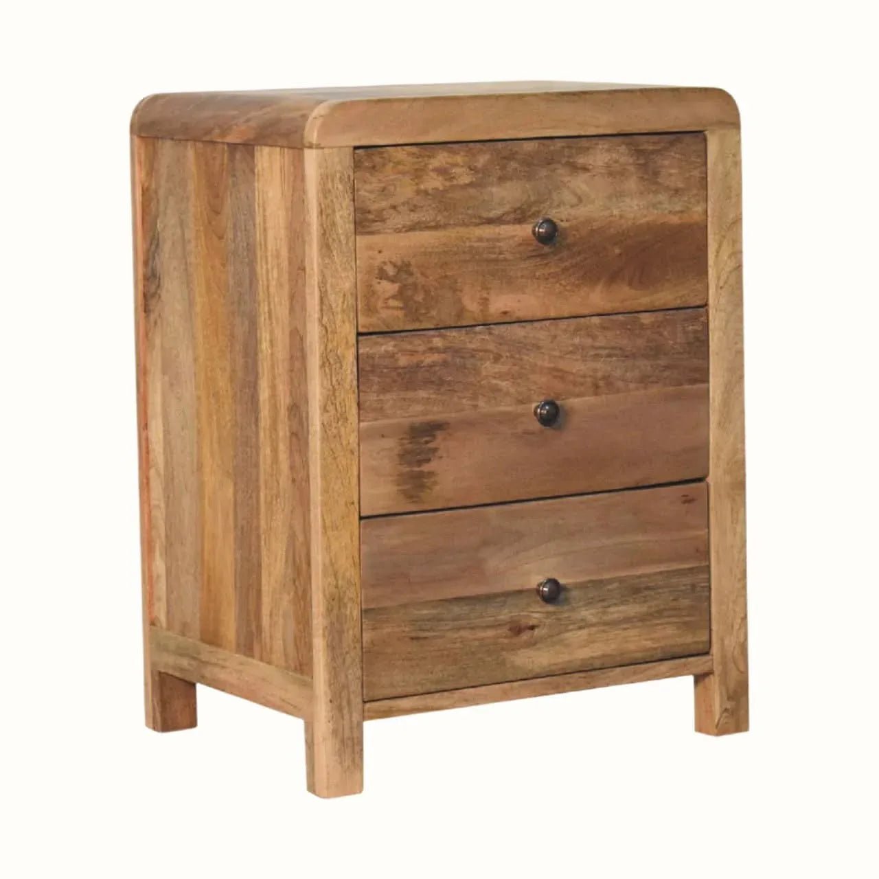 Arellano 3 Drawer Bedside Table - Natural Bedside Tables - Bokel Home