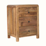 Arellano 3 Drawer Bedside Table - Natural Bedside Tables - Bokel Home