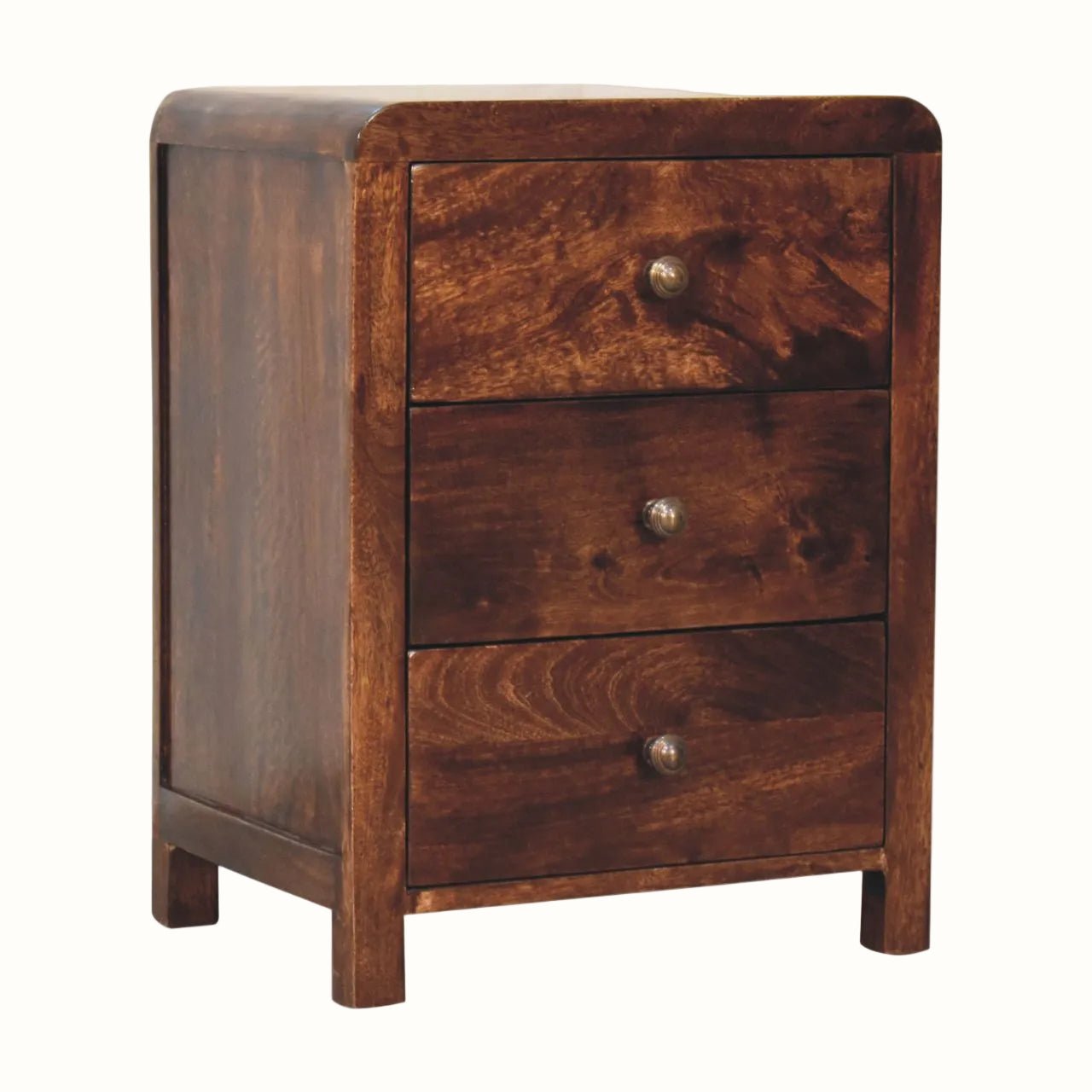 Arellano Bedside Table, Medium - California Walnut Bedside Tables - Bokel Home