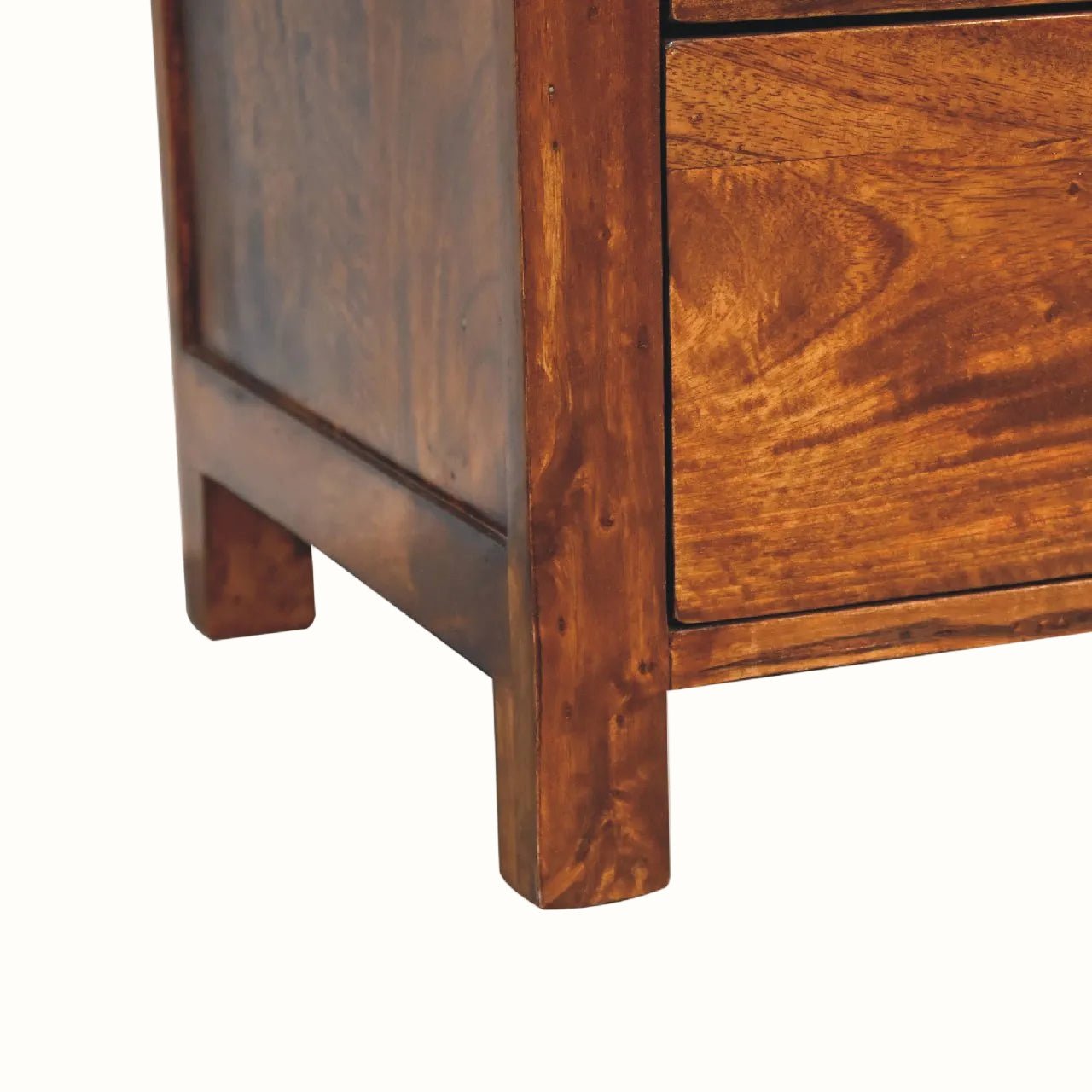 Arellano Bedside Table, Medium - Chestnut Bedside Tables - Bokel Home