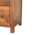 Arellano Chest of 3 Drawers, Medium- Chestnut Chest of Drawers - Bokel Home