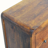Arellano Chest of 3 Drawers, Medium- Chestnut Chest of Drawers - Bokel Home
