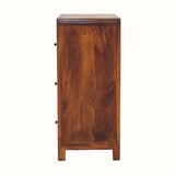 Arellano Chest of 3 Drawers, Medium- Chestnut Chest of Drawers - Bokel Home
