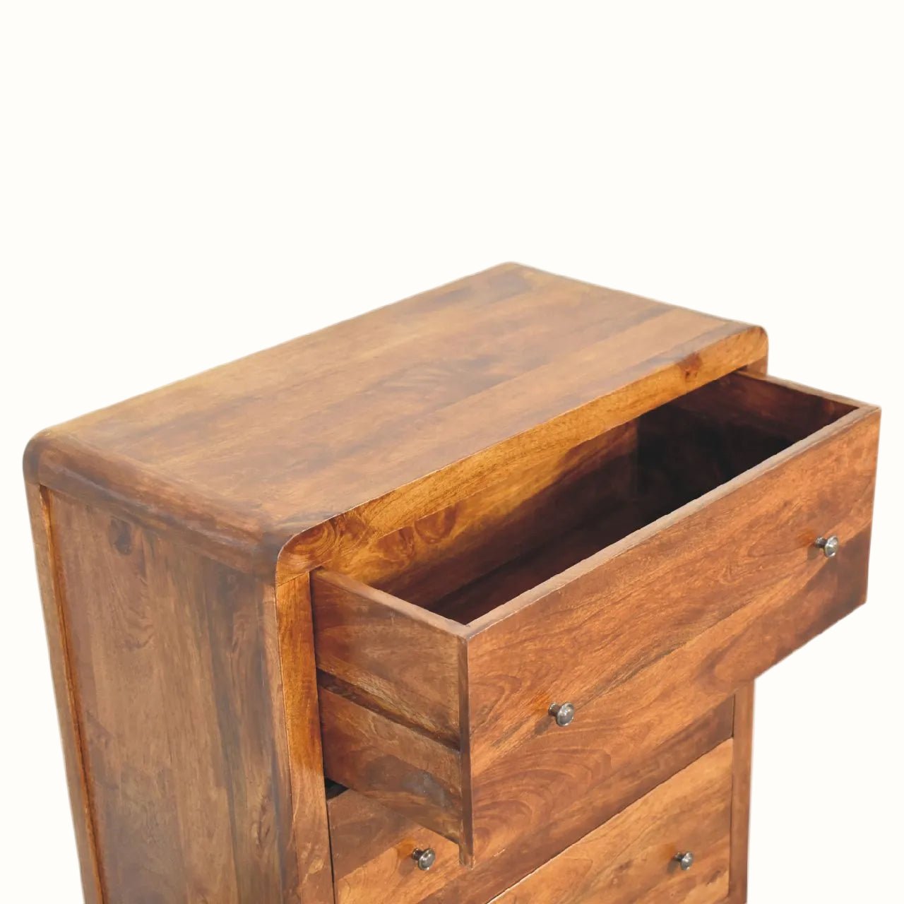 Arellano Chest of 3 Drawers, Medium- Chestnut Chest of Drawers - Bokel Home