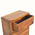 Arellano Chest of 3 Drawers, Medium- Chestnut Chest of Drawers - Bokel Home