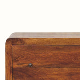 Arellano Chest of 3 Drawers, Medium- Chestnut Chest of Drawers - Bokel Home
