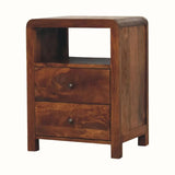 Arellano Open Bedside Table - Chestnut Bedside Tables - Bokel Home