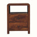 Arellano Open Bedside Table - Chestnut Bedside Tables - Bokel Home