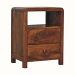 Arellano Open Bedside Table - Chestnut Bedside Tables - Bokel Home