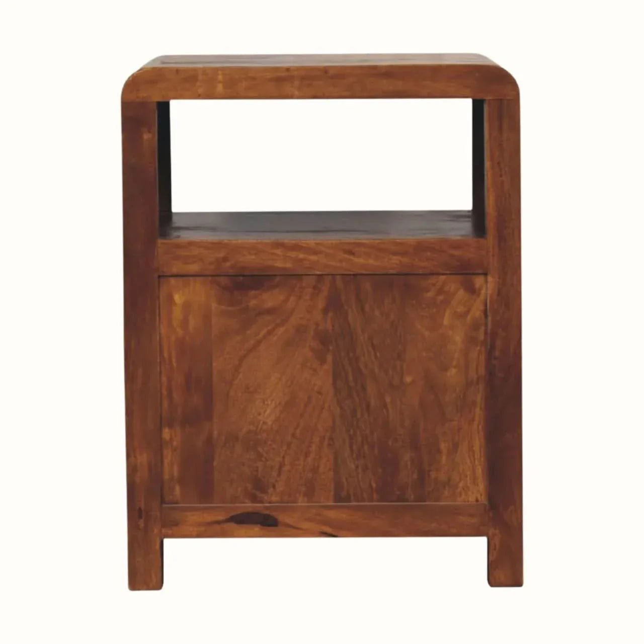 Arellano Open Bedside Table - Chestnut Bedside Tables - Bokel Home