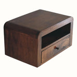 Arellano Wall - Mounted Bedside Table - Chestnut Bedside Tables - Bokel Home