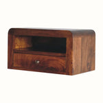 Arellano Wall - Mounted Bedside Table - Chestnut Bedside Tables - Bokel Home