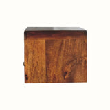 Arellano Wall - Mounted Bedside Table - Chestnut Bedside Tables - Bokel Home