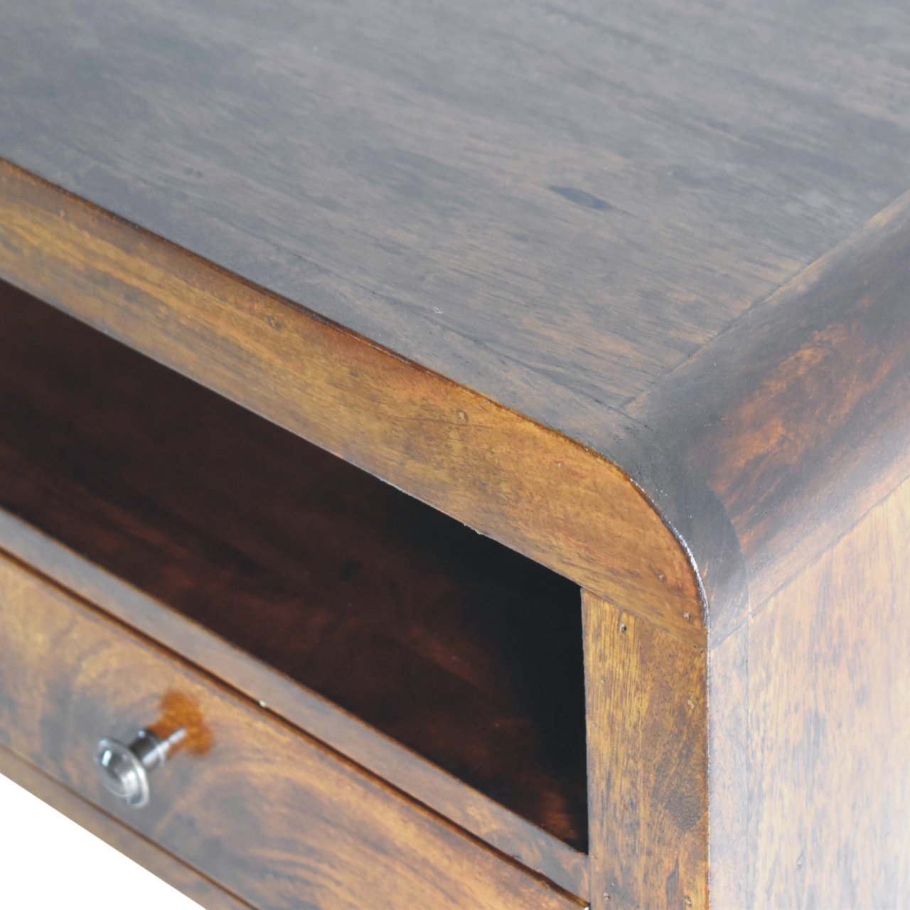 Arellano Wall Mounted Bedside Table, Medium- Chestnut Bedside Tables - Bokel Home