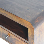 Arellano Wall Mounted Bedside Table, Medium- Chestnut Bedside Tables - Bokel Home