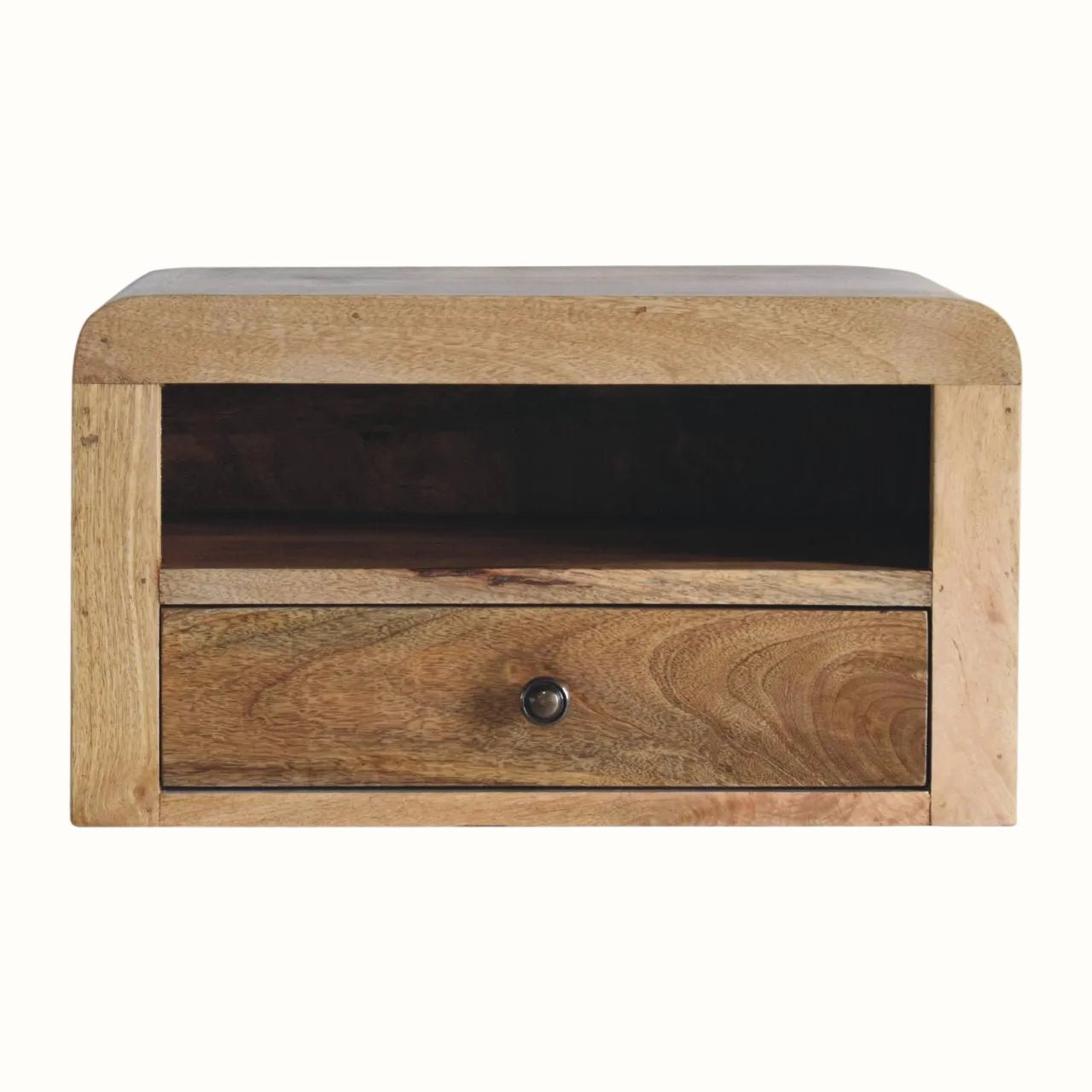 Arellano Wall Mounted Bedside Table, Medium - Natural Bedside Tables - Bokel Home