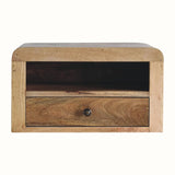 Arellano Wall Mounted Bedside Table, Medium - Natural Bedside Tables - Bokel Home