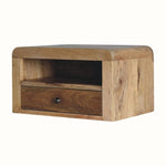Arellano Wall Mounted Bedside Table, Medium - Natural Bedside Tables - Bokel Home