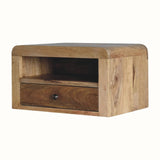 Arellano Wall Mounted Bedside Table, Medium - Natural Bedside Tables - Bokel Home