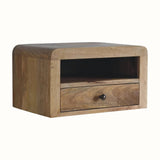 Arellano Wall Mounted Bedside Table, Medium - Natural Bedside Tables - Bokel Home