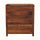 Arellano Chest of 3 Drawers, Medium- Chestnut