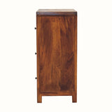 Arellano Chest of 3 Drawers, Medium- Chestnut
