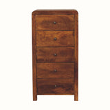 Arellano Tallboy - Chestnut Chest of Drawers Bokel Home